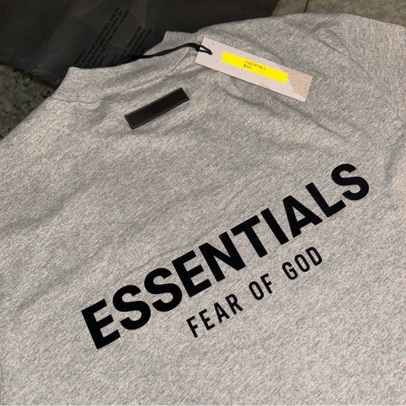 Brand New Essentials Dark Oatmeal T Shirt - Picture 1 of 6
